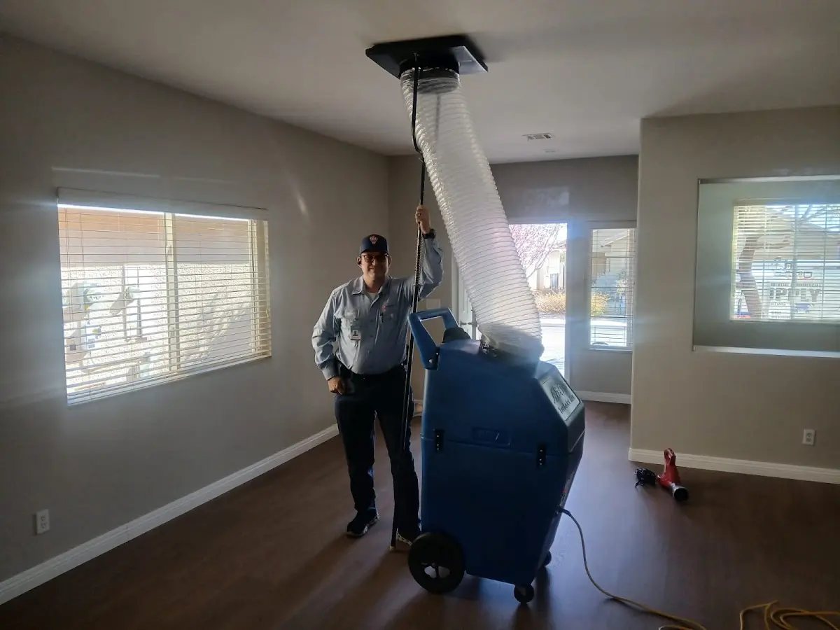 Professional Dryer Vent Cleaning work inside a Augusta home